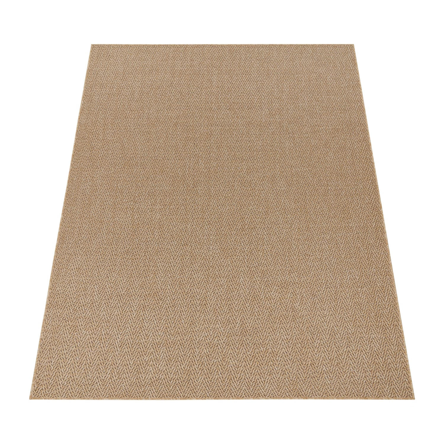 TEPPICH Kurzflor Natur Wohnzimmer schmutzabweisend Beige Rechteckig 80x150 - Beige, Textil (80/150cm) - KADIMA DESIGN