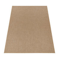 TEPPICH Kurzflor Natur Wohnzimmer schmutzabweisend Beige Rechteckig 80x150 - Beige, Textil (80/150cm) - KADIMA DESIGN