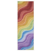 LÄUFER George waschbar 80x240 cm - Lila/Multicolor, Kunststoff (80/240cm) - benuta