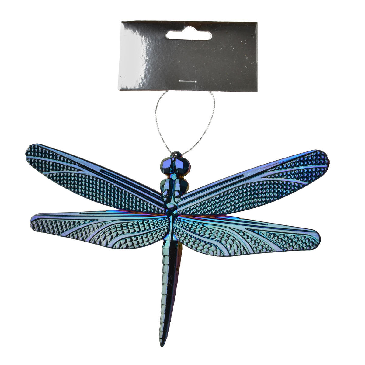 CHRISTBAUMANHÄNGER Santa Lila Blau 11x17x3 cm Kunststoff - Blau, Kunststoff (17/3/11cm) - Mondex