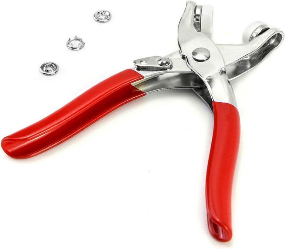 ABISOLIERZANGE – mit 200 Metallclips - Rot, Metall (14.8/6.7/2cm) - DCA