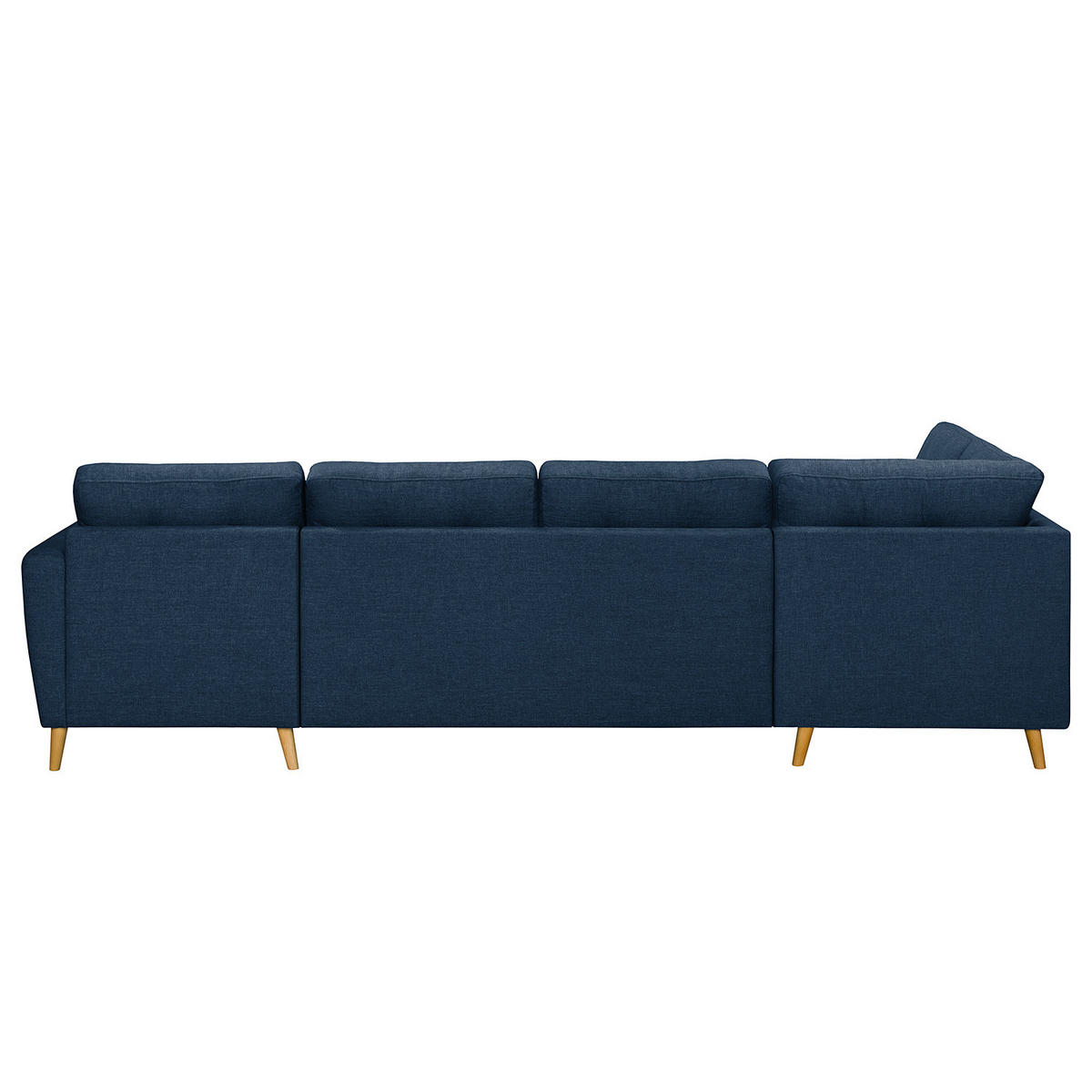 WOHNLANDSCHAFT mit Longchair - Blau/Olivgrün, Textil (290/90/200cm) - home24