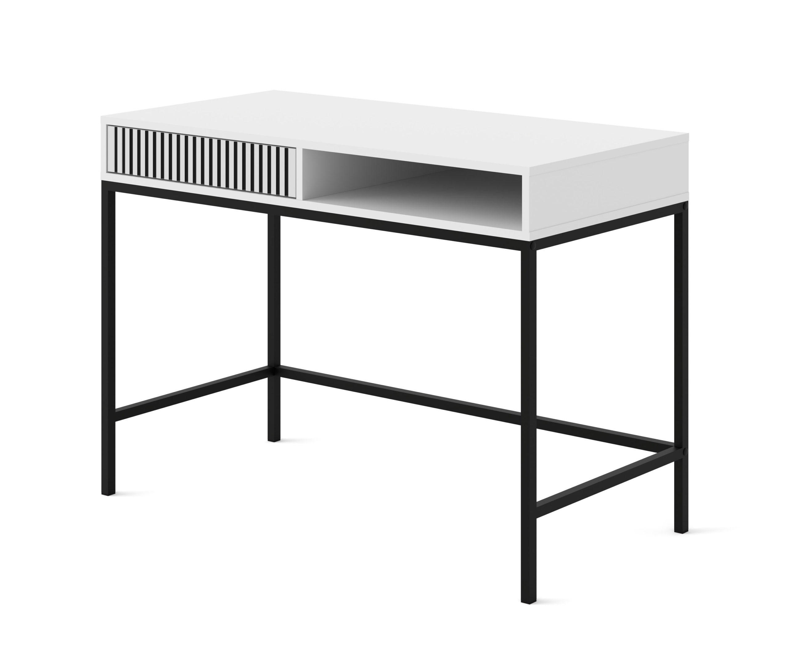 Raumhirsch Furniture Schminktisch Weiß, Schwarz 112x78x50 cm