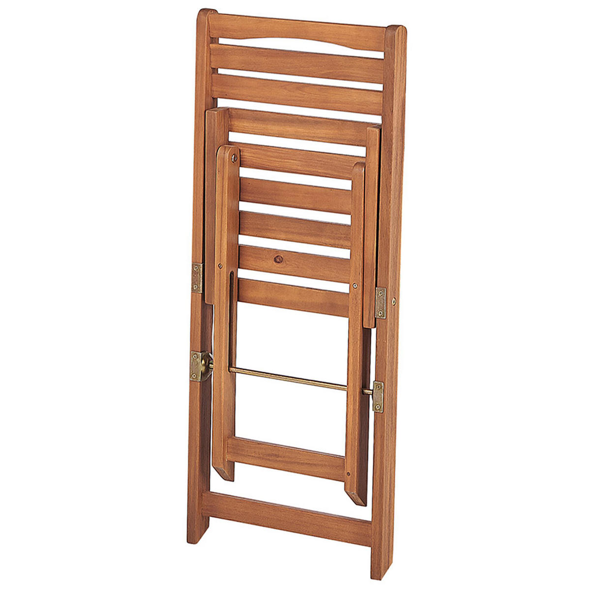 BALKONSET 2-Sitzer Akazienholz hellbraun zusammenklappbar Lenola - Hellbraun, Holz - Beliani
