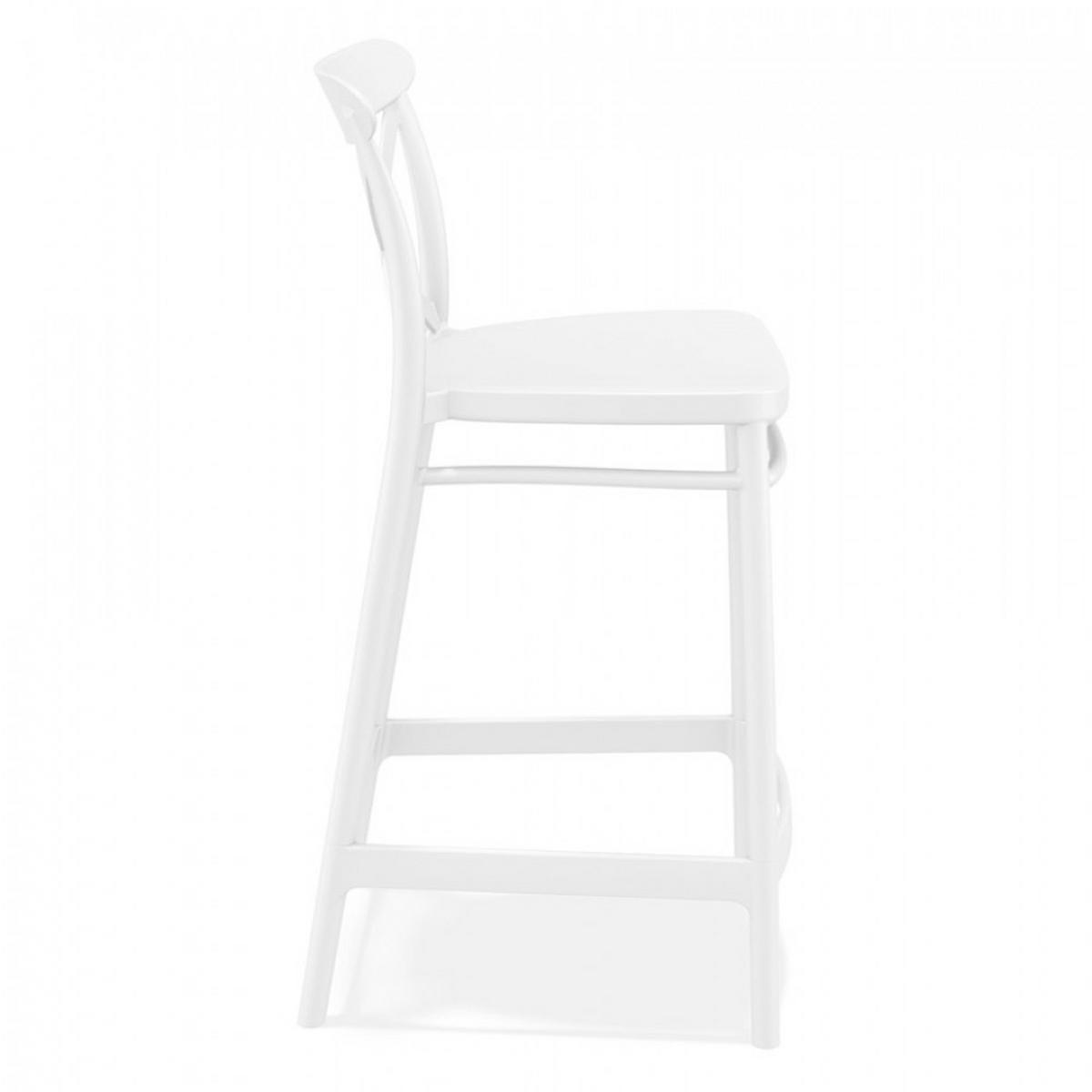 BARHOCKER Weiß 45x96x50cm - Weiß, Kunststoff (45/96/50cm) - AlterEgo