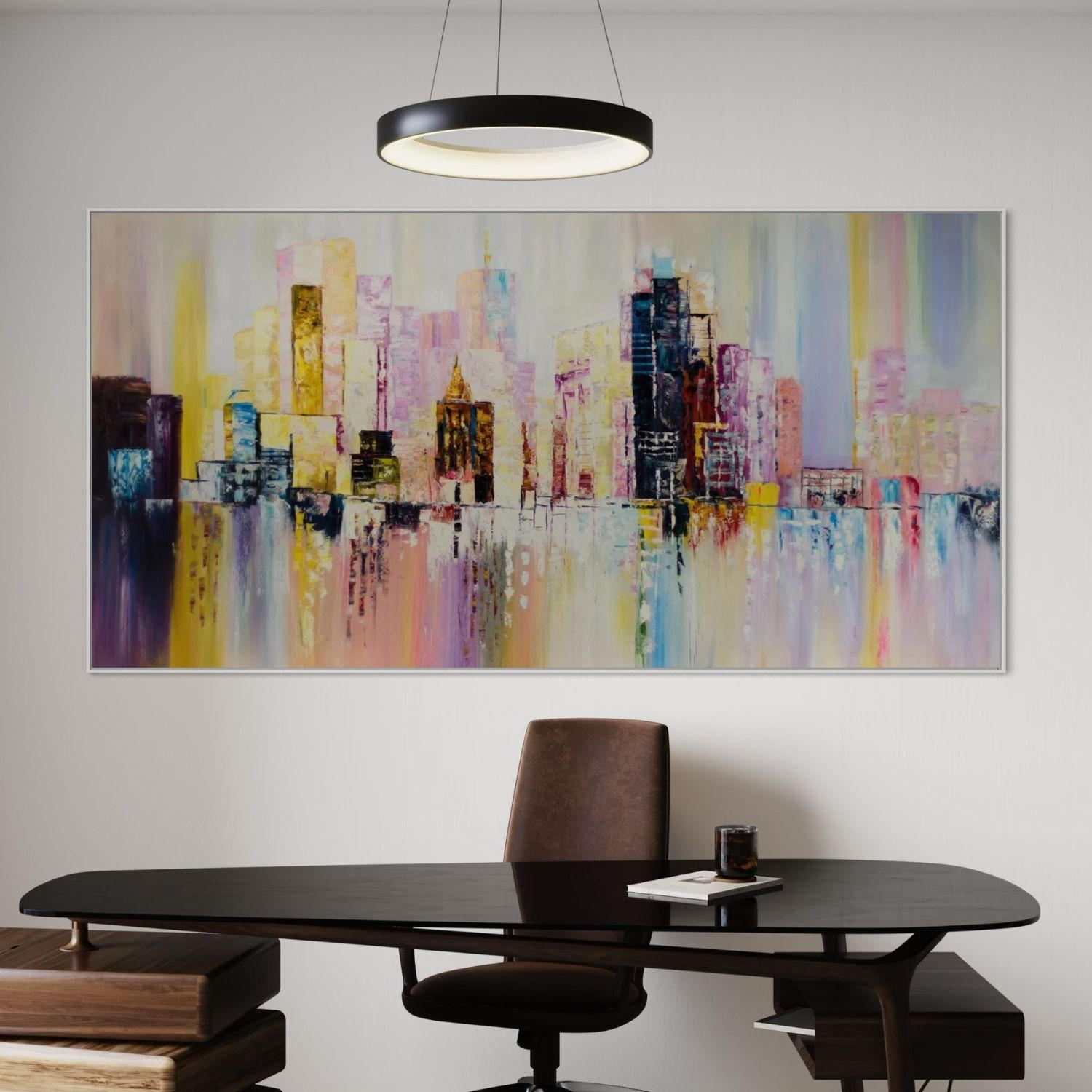 ÖLGEMÄLDE XXL Bunt 200/100 cm - Multicolor, Holz/Textil (6.68/100cm) - KUNSTLOFT
