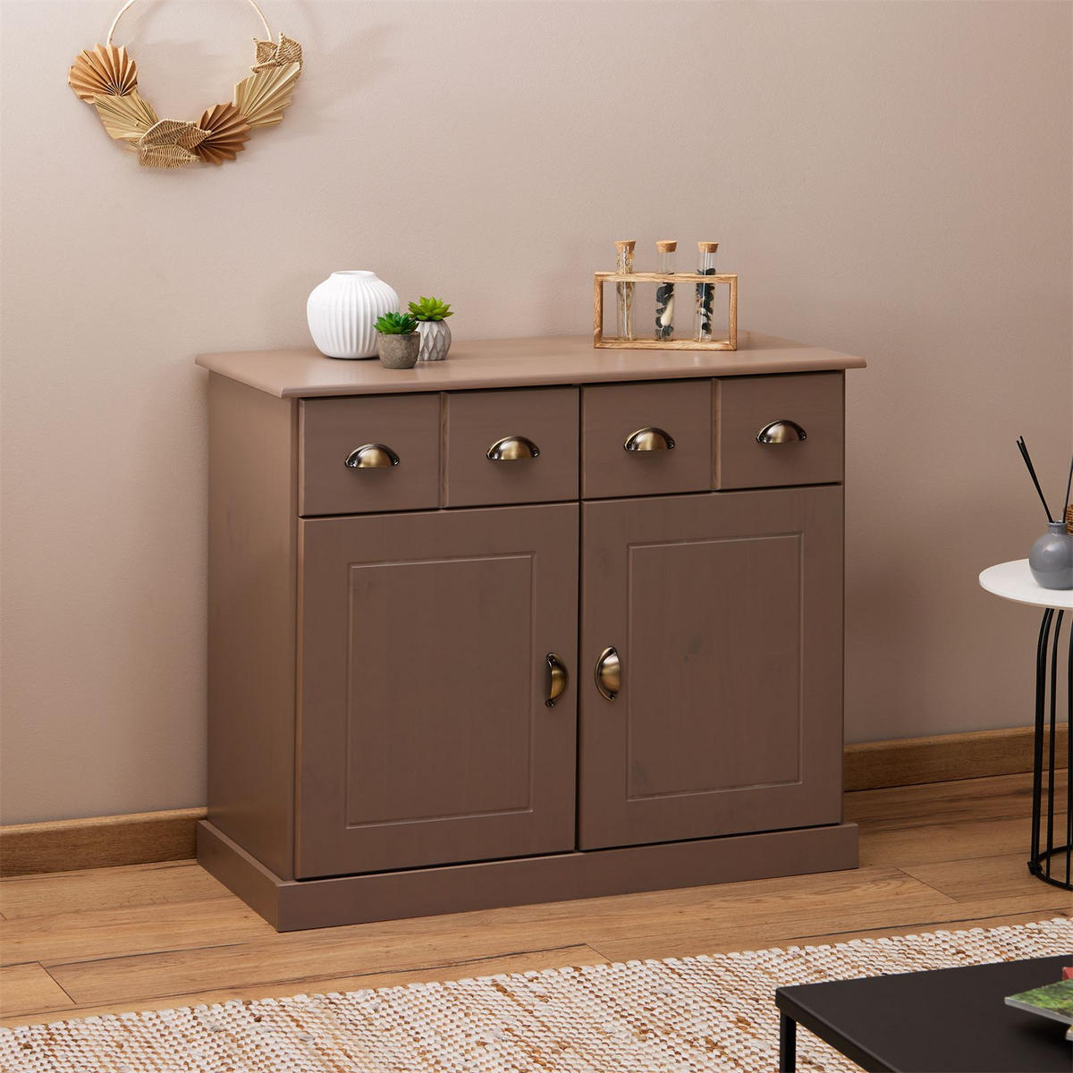 KOMMODE PARIS - Taupe, Holz (91/78/39cm) - IDIMEX