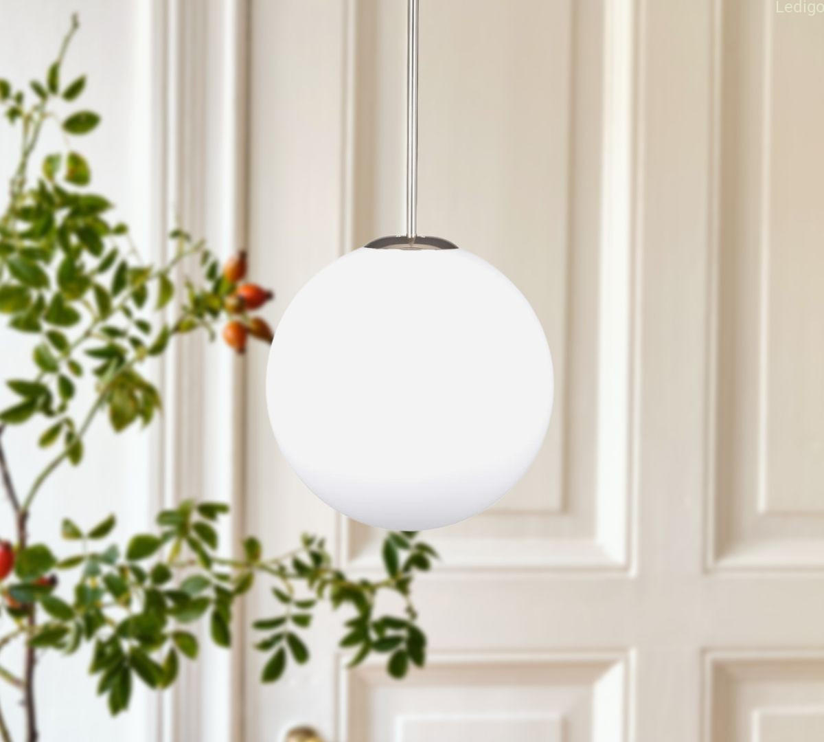 PENDELLEUCHTE Paris - Goldfarben/Weiß, Glas/Metall (20/20/118cm) - kiki design