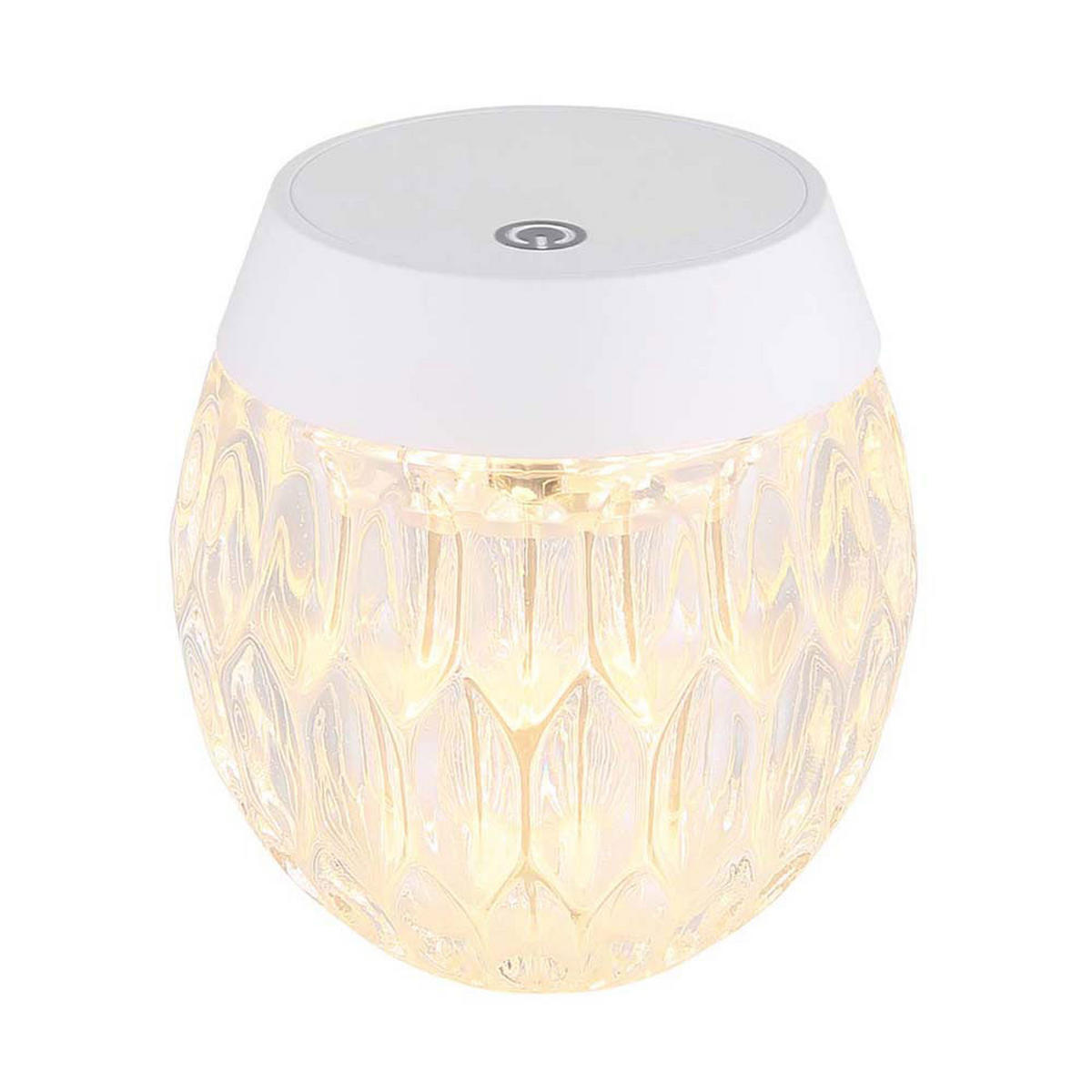LED TISCHLEUCHTE Wanda Schwarz Edelstahl 2er Set - Schwarz, Glas (10.5/10.5/28cm) - Globo Lighting