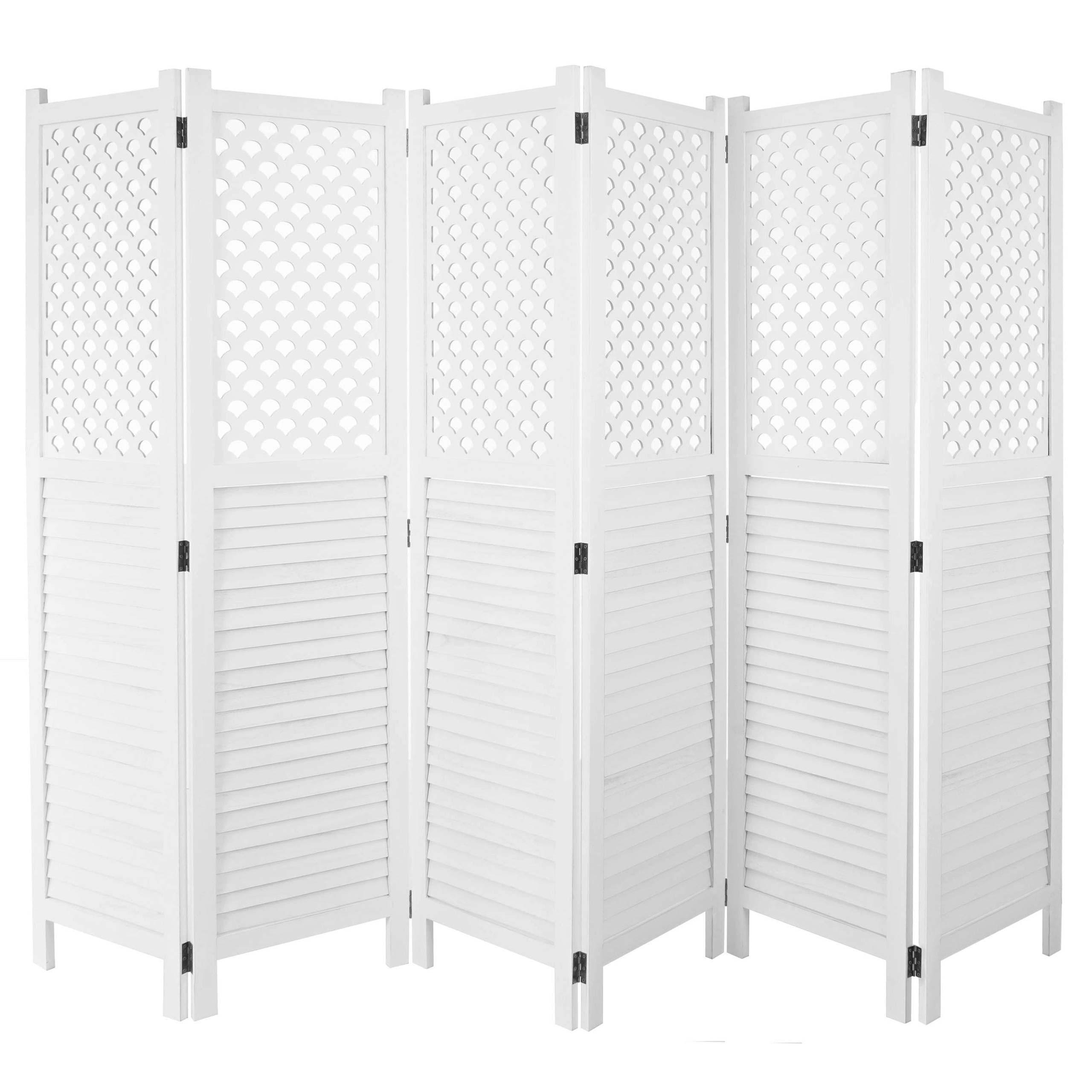 PARAVENT Weiß - Weiß, Holz (245/170/2cm) - MCW