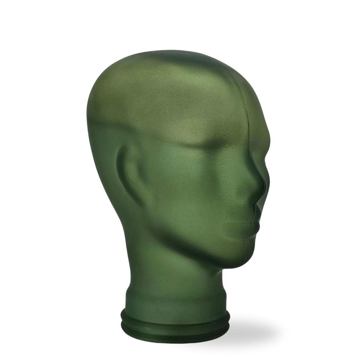 KOPFHÖRERSTÄNDER MICK Glas S03 frosted grün - Waldgrün, Glas (21/29/21cm) - DESIGN DELIGHTS