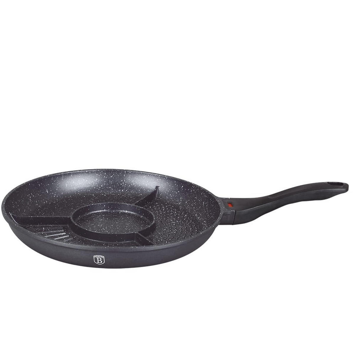 PFANNE Schwarz 32/32/4.5 cm BH1462 - Schwarz, Metall (32cm) - Berlinger Haus