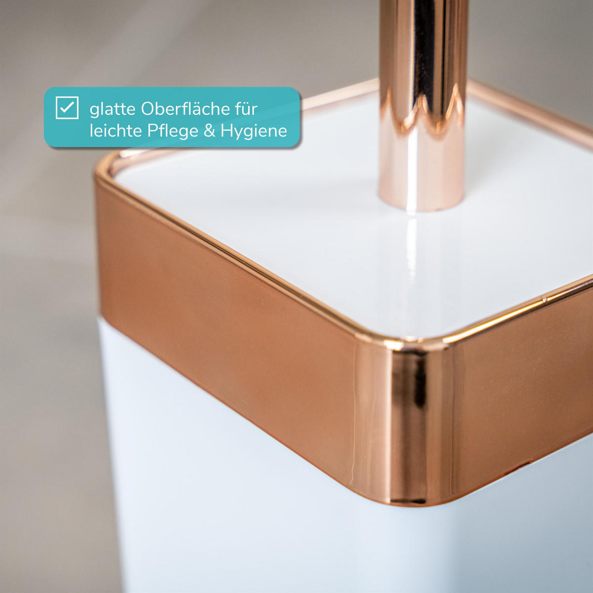 WC-GARNITUR SAVONA, weiß - Weiß, Kunststoff (9.5/37/9.5cm) - bremermann