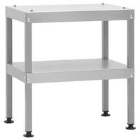 TISCH Für Räucherofen 40/28/44,5 Cm Verzinkter Stahl - Silberfarben, Metall (28/44.5/40cm) - vidaXL