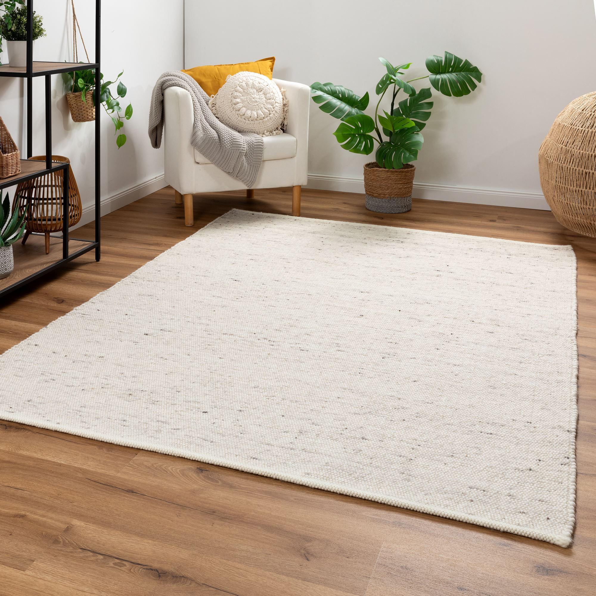 FLACHGEWEBETEPPICH 240/240 cm Paros - Creme, Naturmaterialien (240/240cm) - Steffensmeier