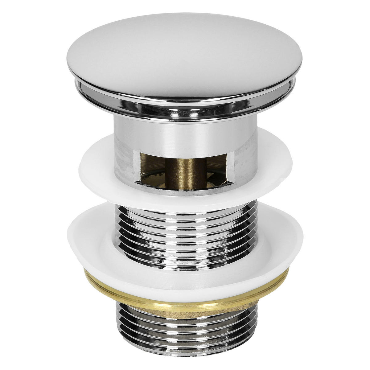 WASCHBECKEN - Weiß, Metall (48.5/19.5/57cm) - LuxeBath