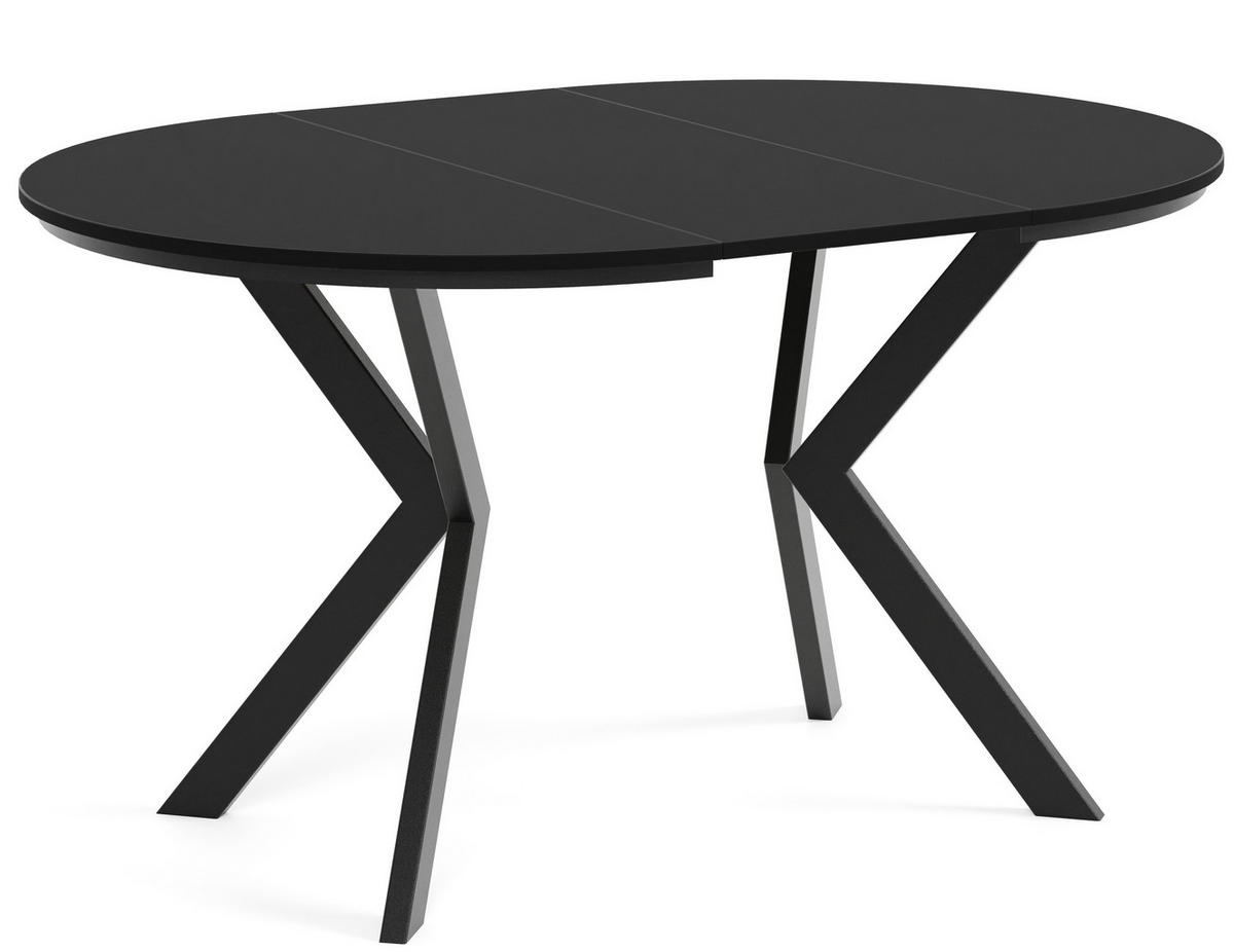 TISCH Schwarz EWA Ausziehbar - Schwarz, Holzwerkstoff (100/100/76cm) - Sepro Meble
