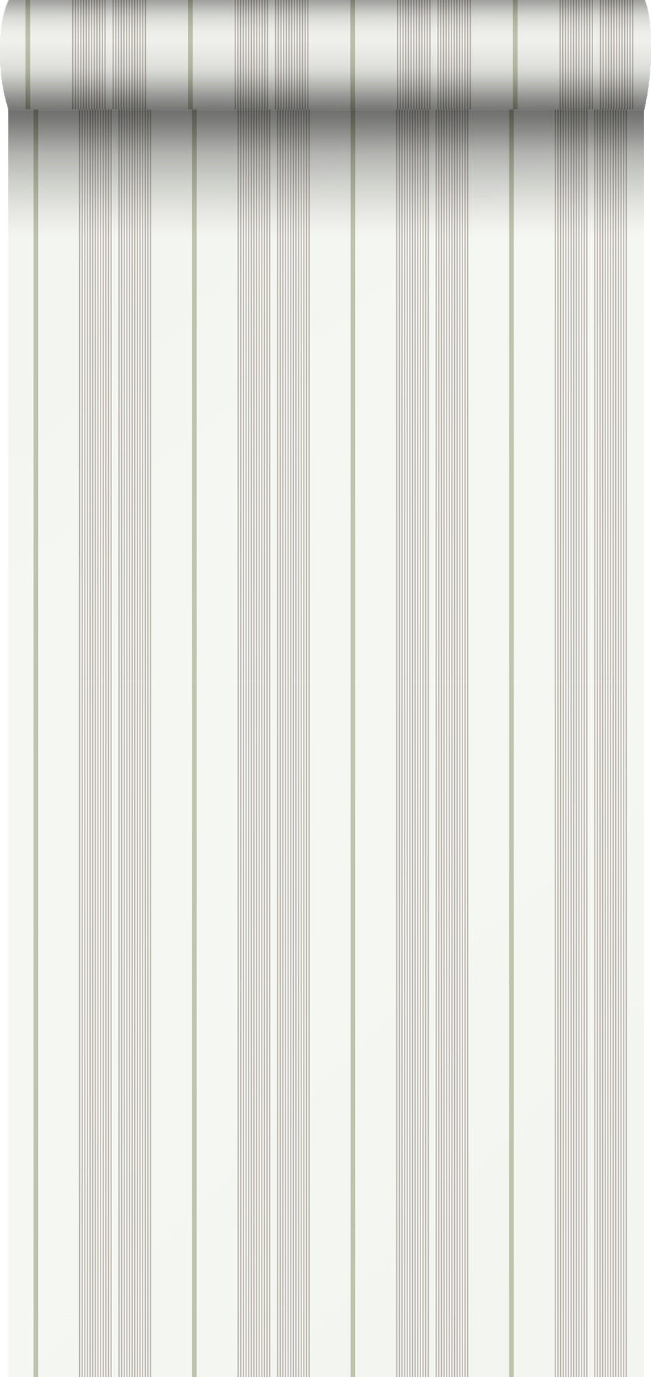 TAPETE Streifen 53 cm x 10.05 m - Grün, Papier (53/1000cm) - Sanders & Sanders