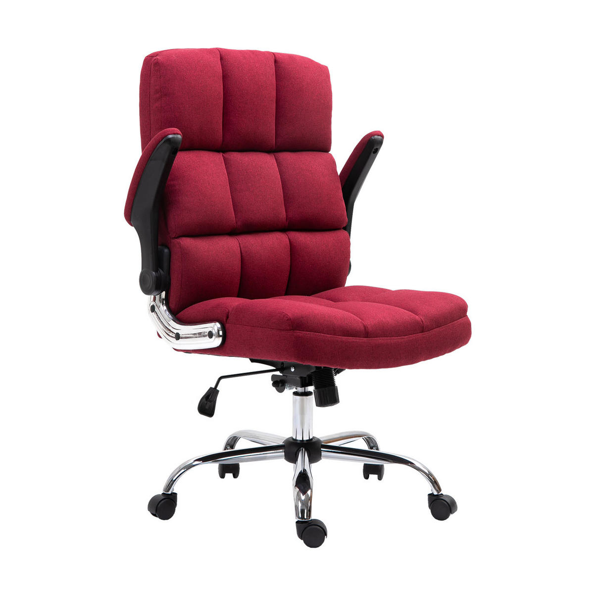 BÜROSTUHL Rot - Rot, Textil (73/120/72cm) - MCW