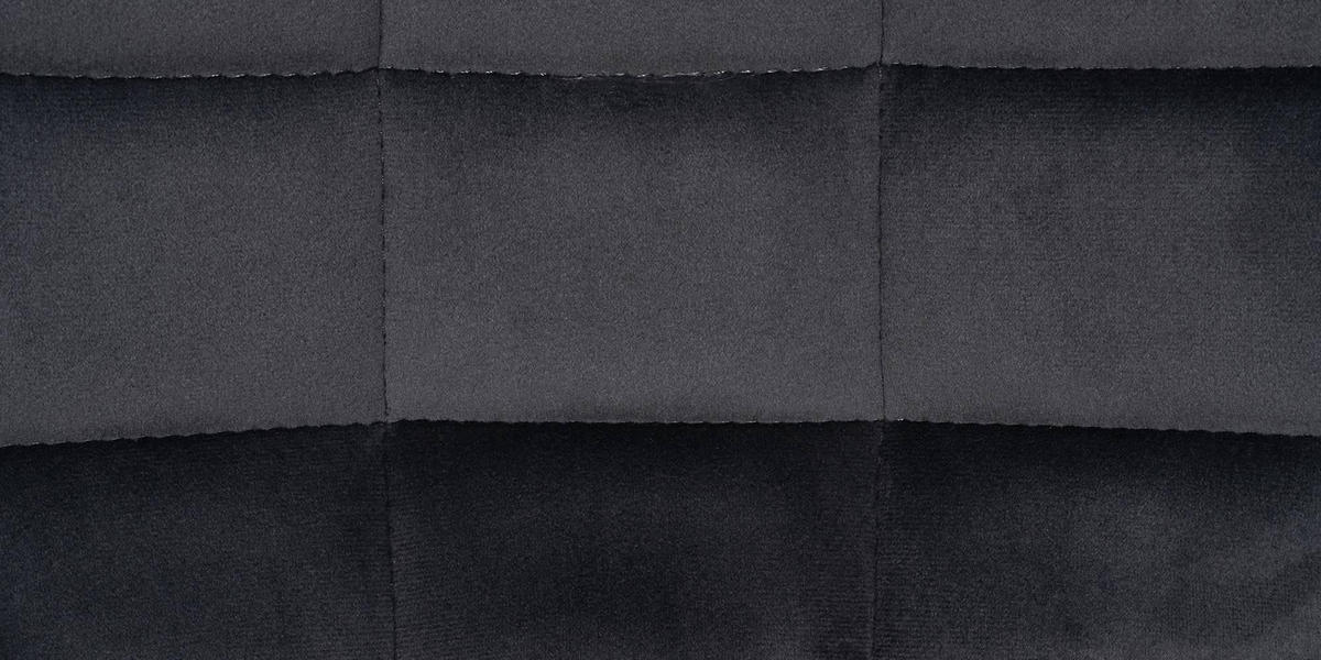 BARHOCKER 2er Set Samt dunkelgrau - Dunkelgrau/Schwarz, Textil/Metall (48/81/54cm) - CLP