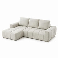 ECKSOFA Cord Beige - Beige, Textil (255/162cm) - WISHDOR