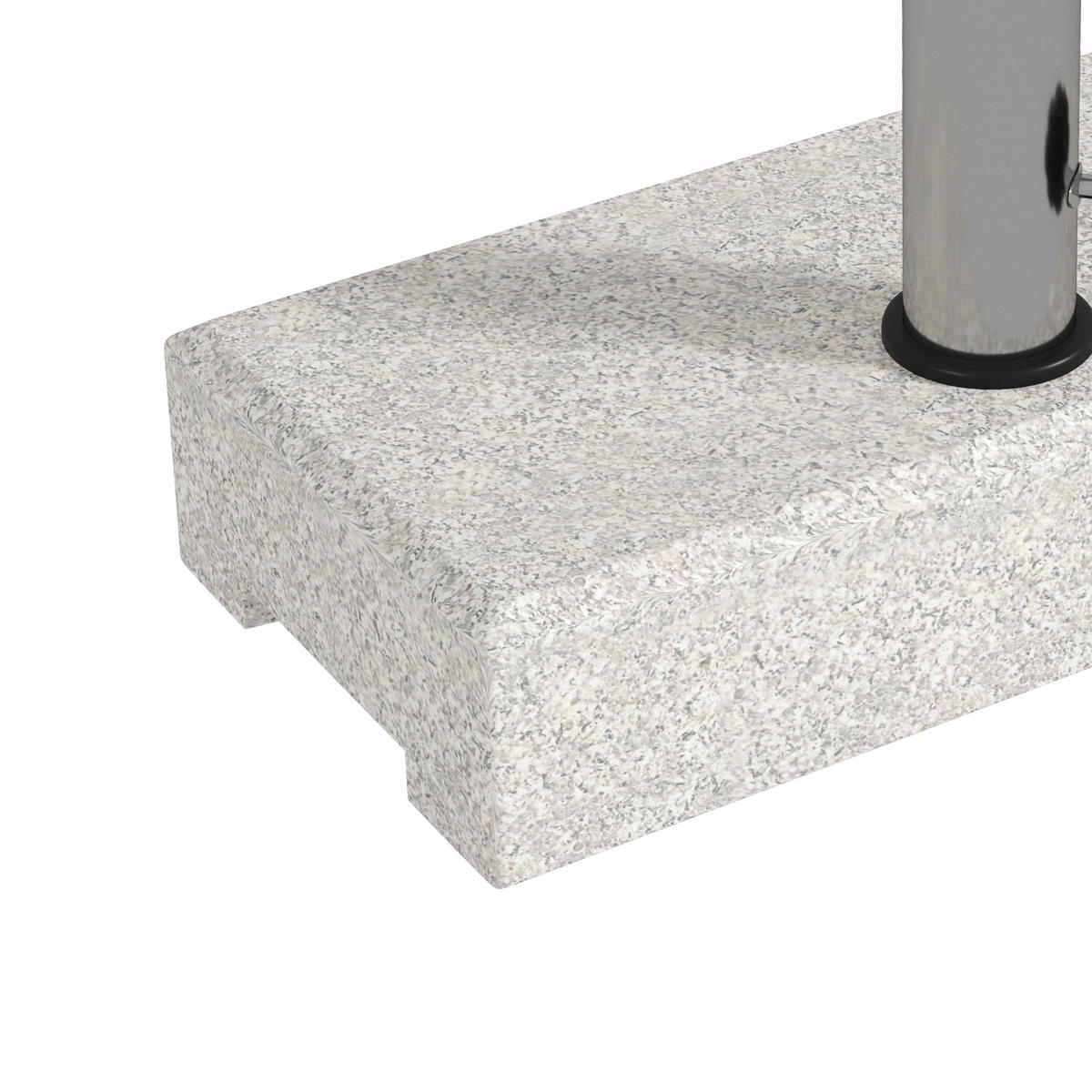 SONNENSCHIRMSTÄNDER 25 kg Granit grau - Grau, Metall (45/22.5cm) - LEBENLANG