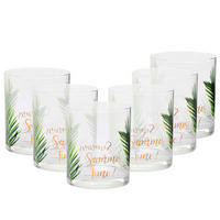 GETRÄNKEGLÄSER DECO SUMMER TIME, 6ER-SET, 300 ML - Transparent, Glas (0.3L) - Krosno Glass