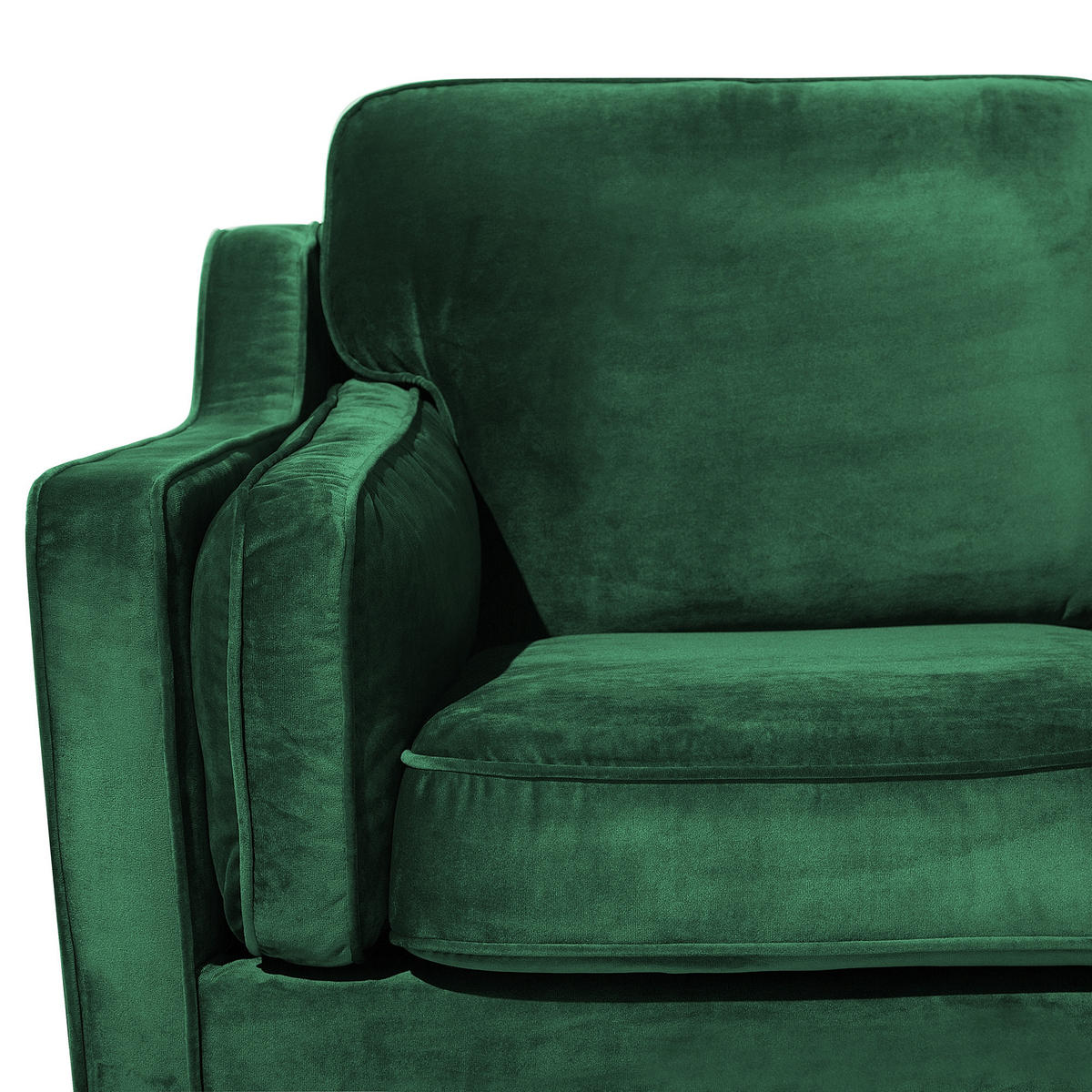 2-SITZER-SOFA Samtstoff Grün Lokka - Hellgrün, Textil (150/85/83cm) - Beliani