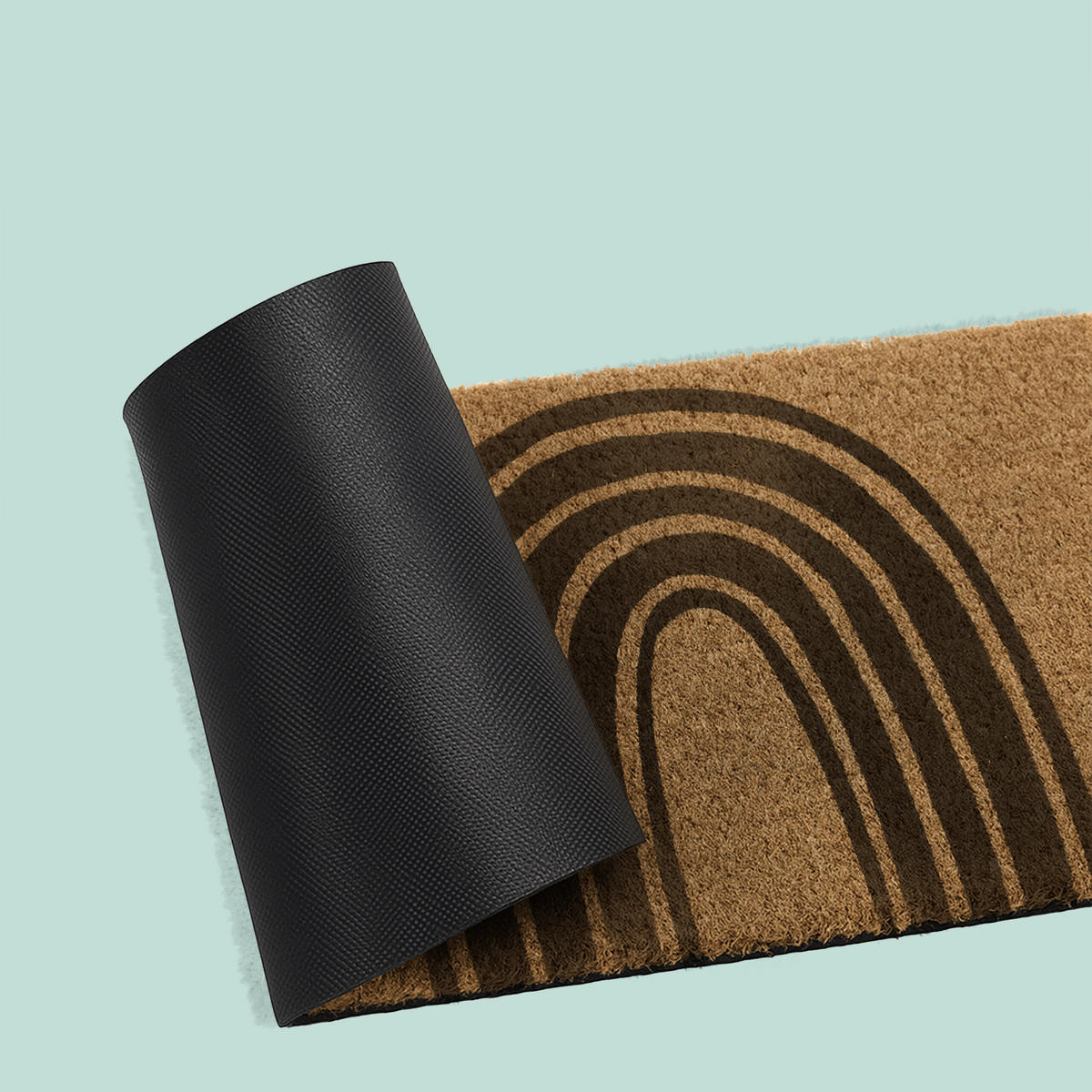 ROHOŽ - světle hnědá, textil/plast (80/50cm) - Relaxdays