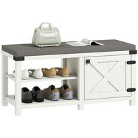 SCHUHBANK Weiß 1 Stück - Weiß, Kunststoff (40/48/100cm) - GiPP