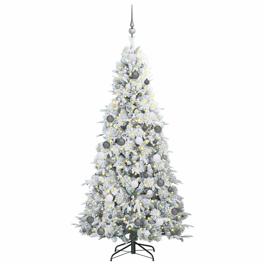 vidaXL Weihnachtsbaum Weiß 210 cm