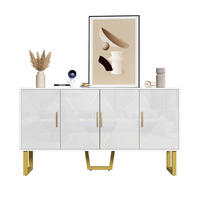 SIDEBOARD 150/40/82 cm Weiß aus MDF mit 4 Türen - Weiß, Holzwerkstoff (150/82/40cm) - OKWISH