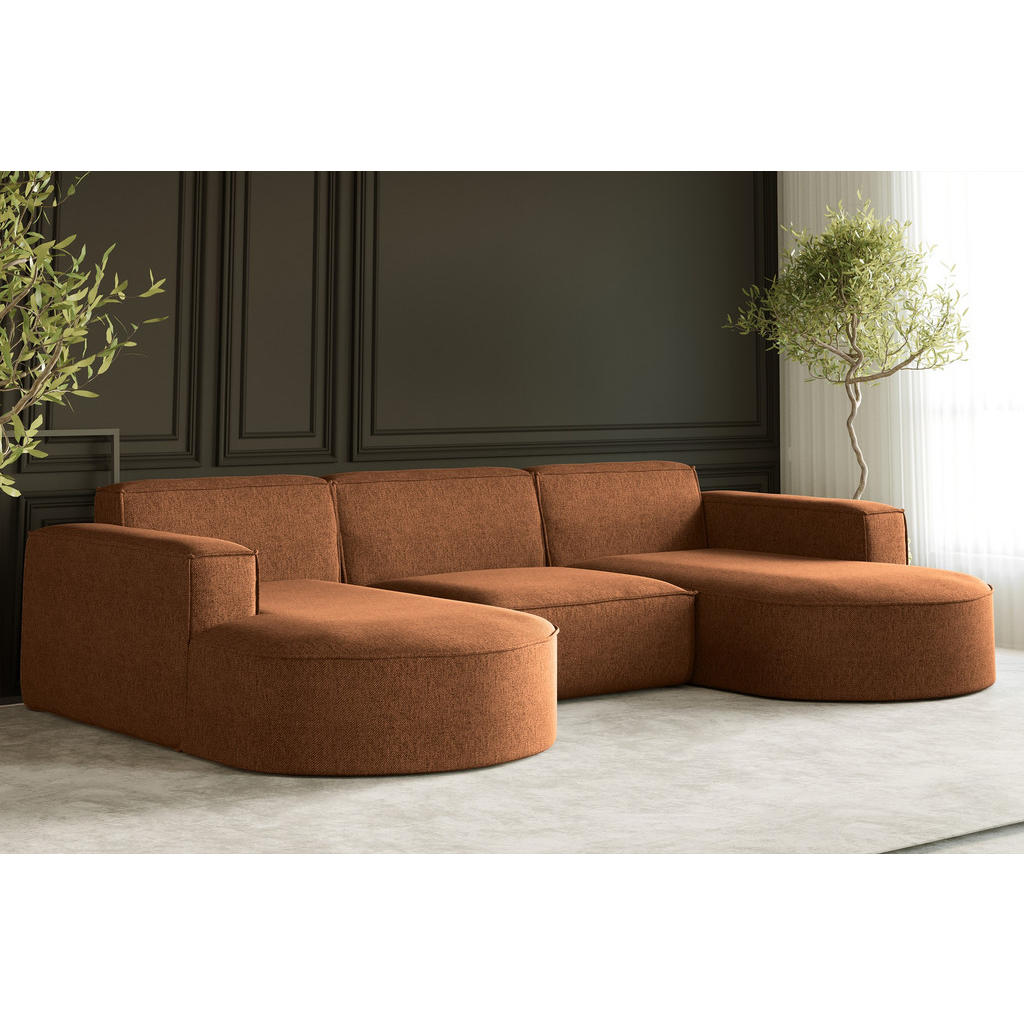 Thumbnail - Kaiser Möbel Ecksofa, Kupfer, Holz, 299x165 cm, Wohnzimmer, Sofas & Couches, Wohnlandschaften, Ecksofas