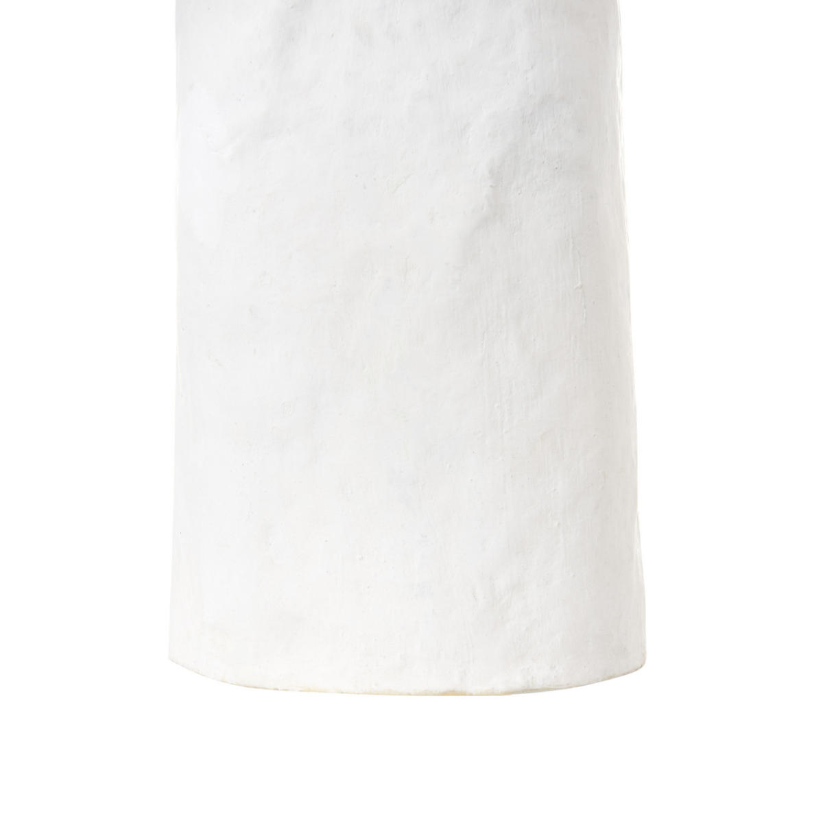 TISCHLEUCHTE Weiß Carrasco - Weiß, Papier (30/30/43cm) - Beliani