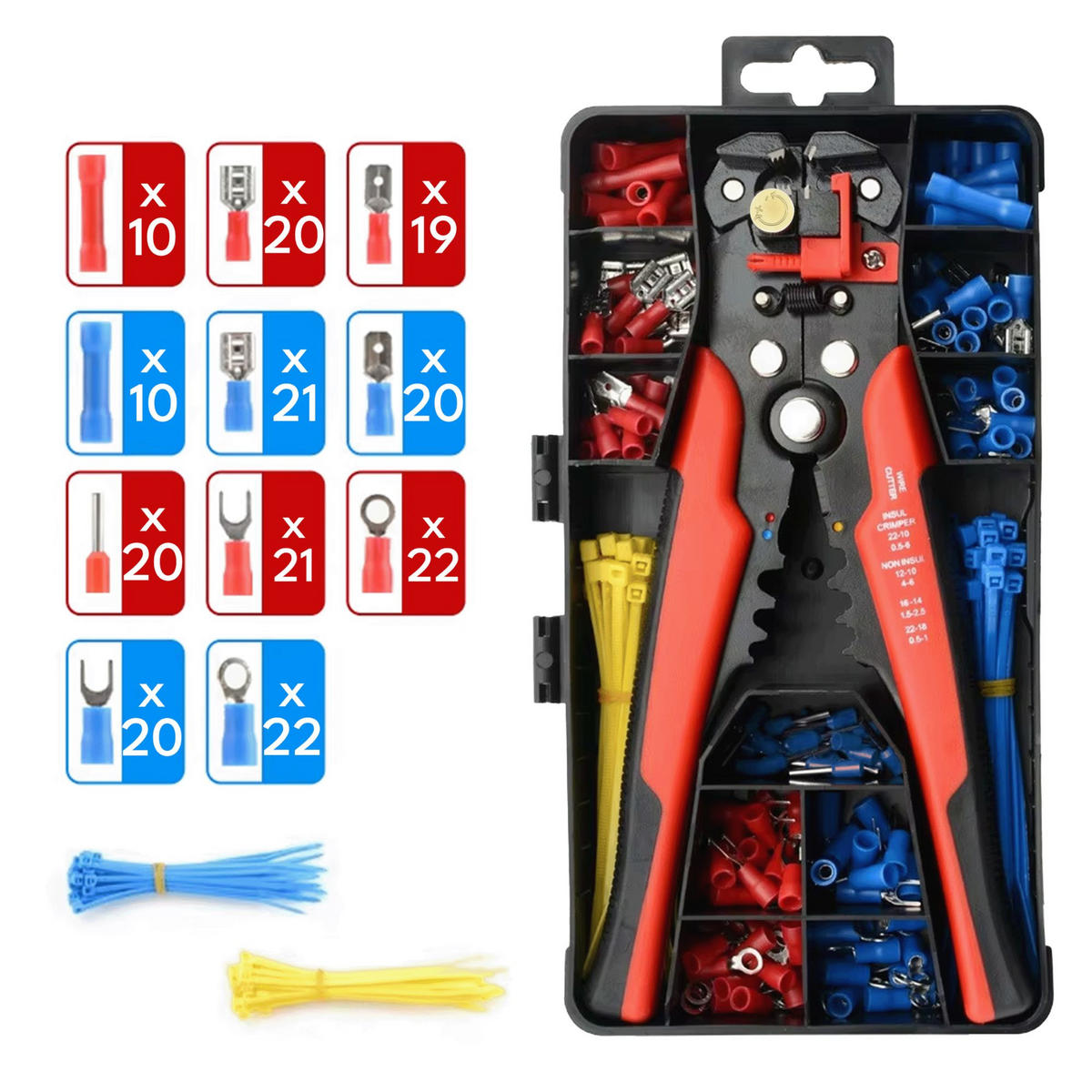 ABISOLIERZANGE Automatische Set - Rot, Metall (10/5/10cm) - KRUMAD