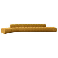 ECKSOFA modulares Sofa Solven-L3 - 562x174x70 cm Senfgelb - Currygelb, Holzwerkstoff/Textil (562/174cm) - ALTDECOR