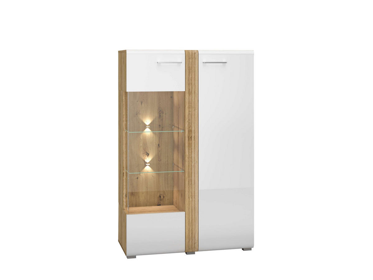 WOHNZIMMER Set 6-tlg. – Adagio – Eichefarben - Eichefarben, Holzwerkstoff (65/196/42cm) - hi-markt