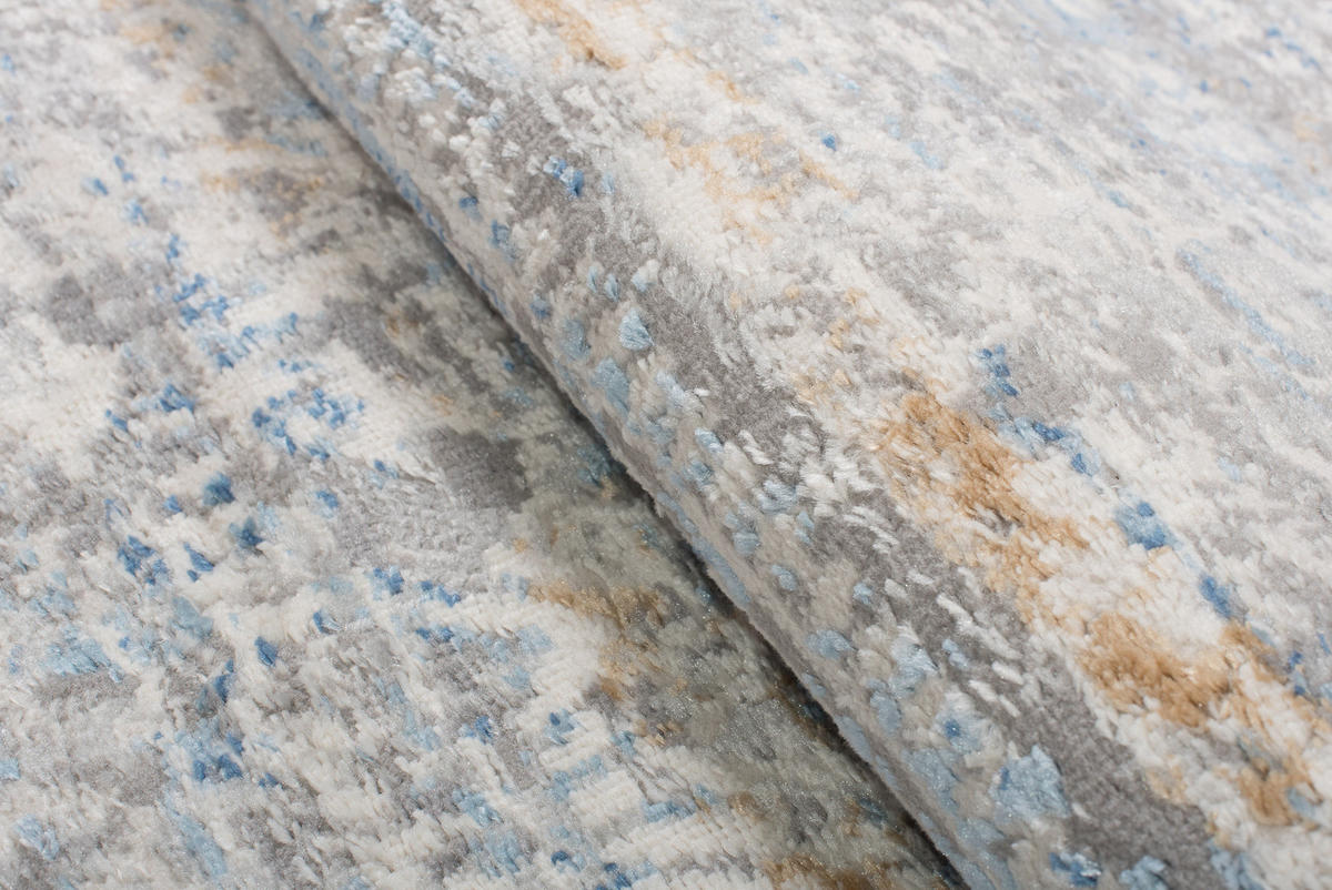 TEPPICH VALLEY Grau Blau 140/200 cm - Blau, Textil (140/200cm) - Tapiso