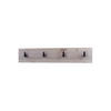 GARDEROBENPANEEL Linea Eiche Nordic - Silbereichenfarben, Holzwerkstoff (72.5/14.5/3.5cm) - Vladon