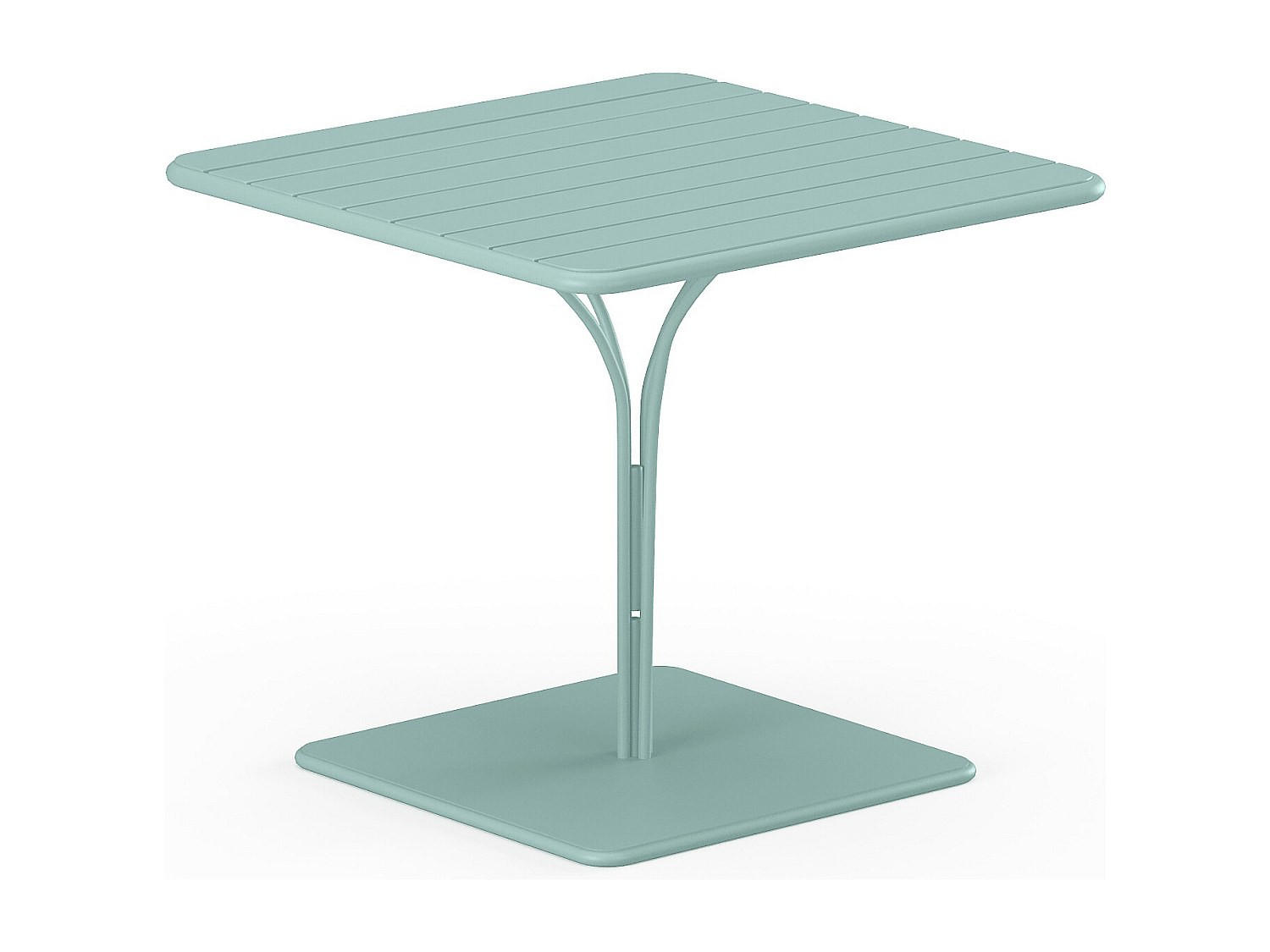 GARTENTISCH - L. 80 cm - Metall - Mandelgrün - MIRMANDE von MYLIA - Grün, Metall (80/80/75cm) - Vente-Unique