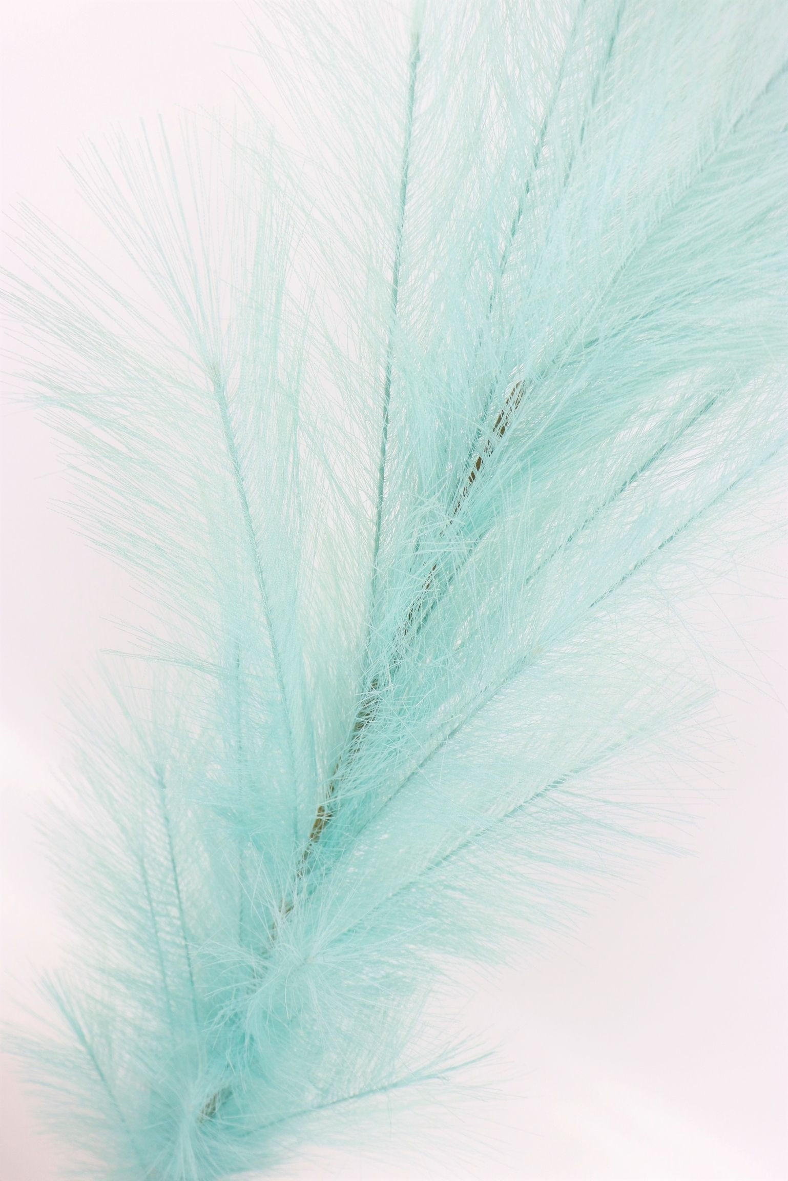 ZIERFEDER Ozeanblau 170 cm - Blau, Textil (0.01/170/1cm) - FURNARO