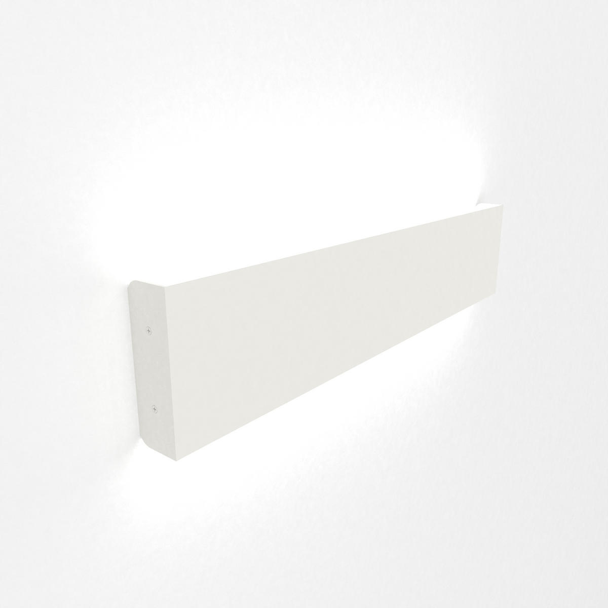 LED-WANDLEUCHTE - Weiß, Metall (50.4/11/3.6cm) - Lumicom