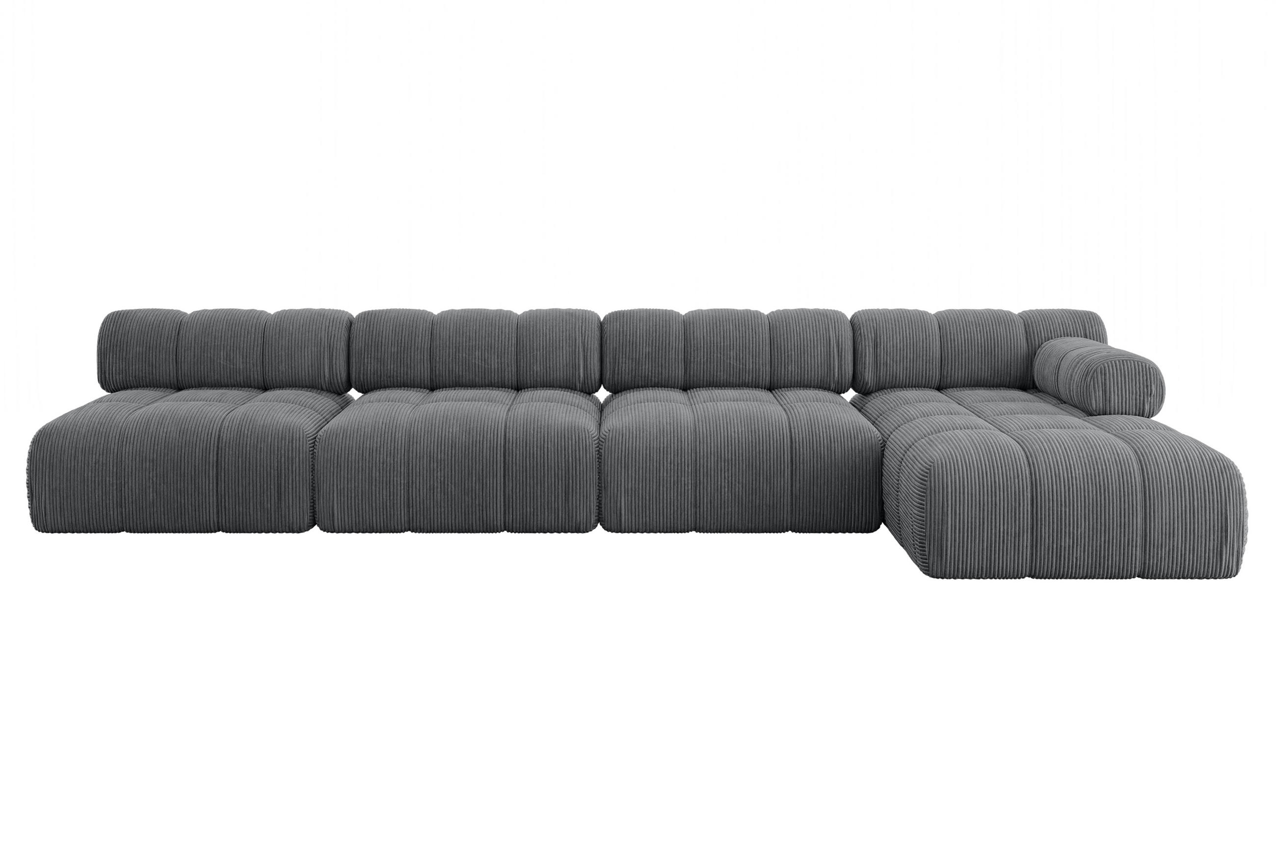 Altdecor Ecksofa Dunkelgrau 380x160 cm