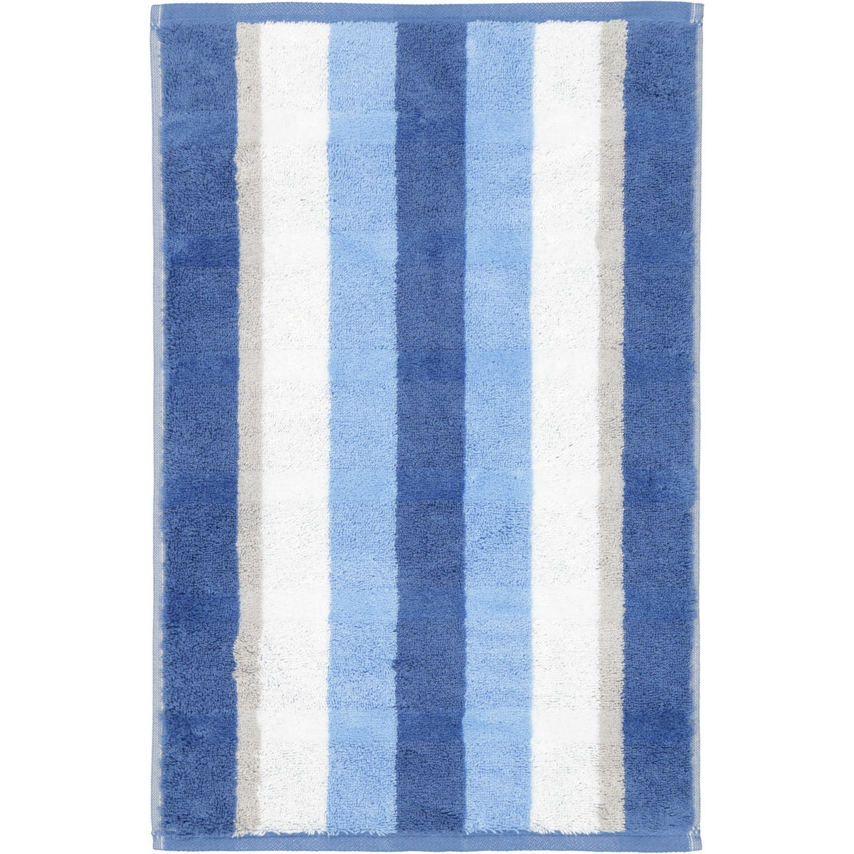 GÄSTETUCH NOBLESSE STRIPE 1087 SAPHIR - 11 - Blau, Textil (30/50cm) - Cawoe