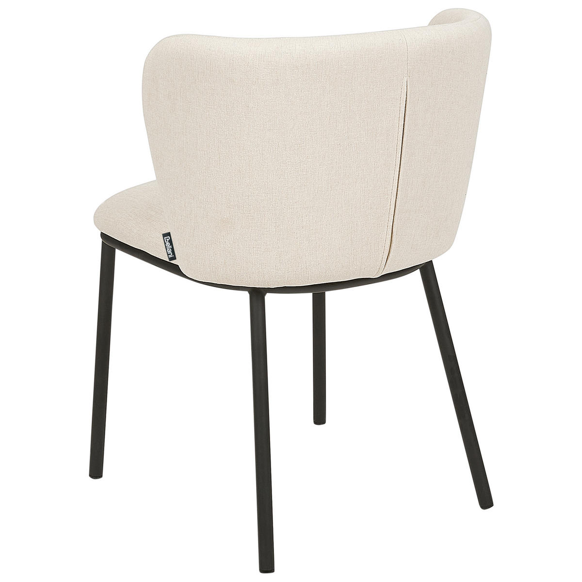 JÍDELNÍ ŽIDLE sada 2 ks čalounění Béžová Mina - béžová, kov/textil (48/75/52cm) - Beliani