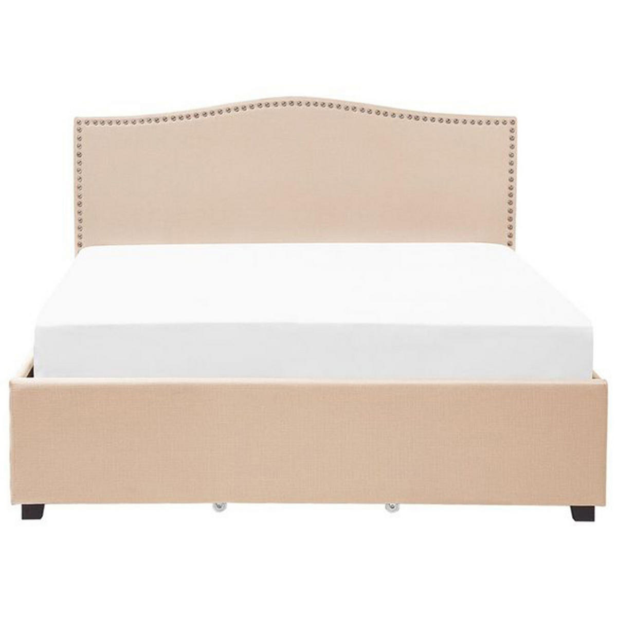 POLSTERBETT 180/200 cm Beige Montpellier - Beige, Textil (180/200cm) - Beliani