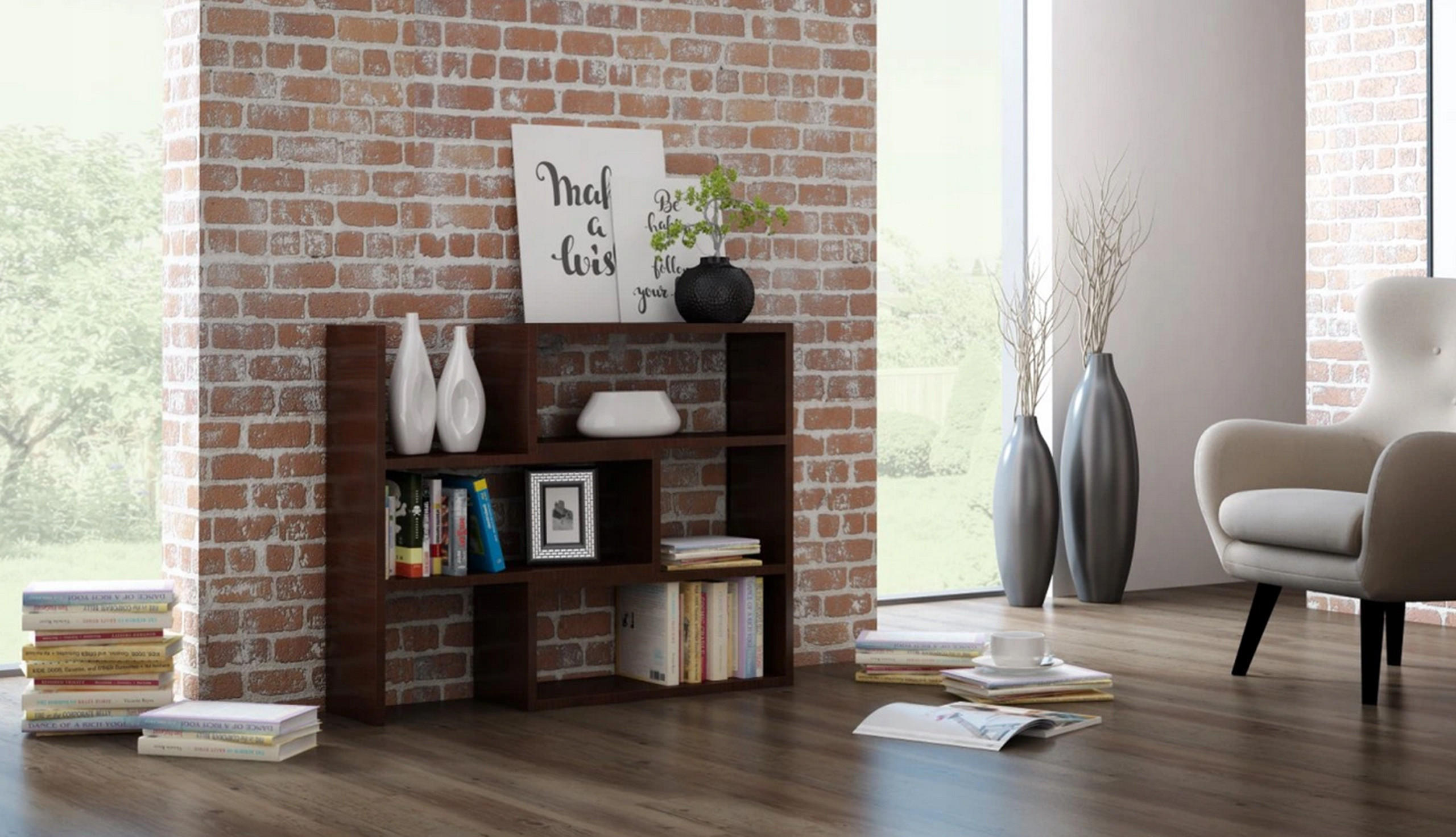BÜCHERREGAL Irek Wenge 80/28/110 cm - Wengefarben, Holzwerkstoff (80/110/28cm) - Matkam Möbel
