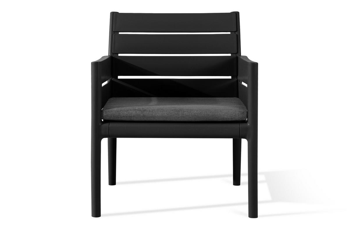 GARTENMÖBEL-SET MITTU 5-tlg, Anthrazit/Grau - Anthrazit/Grau, Kunststoff - KONSIMO®