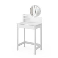 SCHMINKTISCH Surrey Weiß 60 cm mit LED-Spiegel - Weiß, Holzwerkstoff (60/127.5/40cm) - Vicco