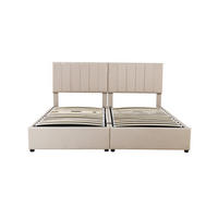 POLSTERBETT PANG-M8K4W2 180/200 cm Beige - Beige, Fell - PANGIVO